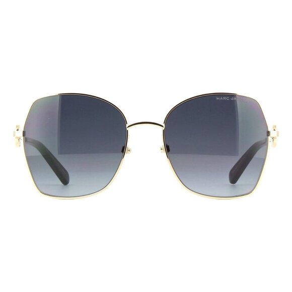 New MARC JACOBS Gold Square Marc 688/S RHL9O Sunglasses Women - Picture 2 of 4